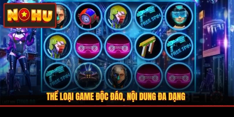 Thể loại game độc đáo, nội dung đa dạng